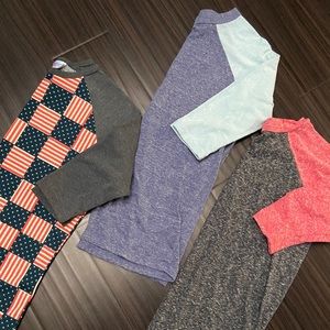 3 EUC Lularoe Sloan (girls)